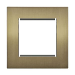 Retrotouch Aura Single Euro Module Plate - Brushed Brass