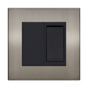 Retrotouch Aura 20A DP Switch Plate - Brushed Nickel