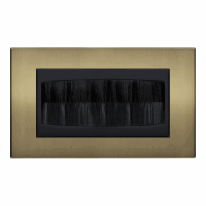 Retrotouch Aura Brush Plate Double - Brushed Brass