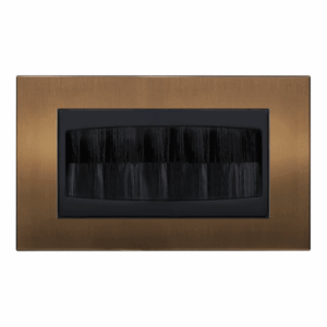 Retrotouch Aura Brush Plate Double - Brushed Bronze