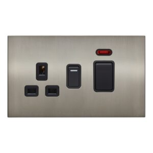 Retrotouch Aura Cooker Switch and Socket?- Brushed Nickel