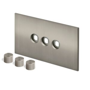 Retrotouch Aura Dimmer Plate 3G?with Knobs - Brushed Nickel