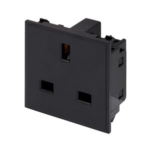 Retrotouch 13A Socket Module (Black)