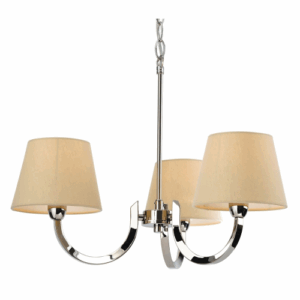 Firstlight Fairmont 3 Light Fitting Polished Stainless