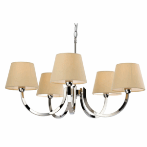 Firstlight Fairmont 5 Light Fitting Polished Stainless