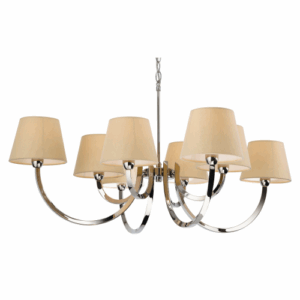 Firstlight Fairmont 8 Light Fitting Polished Stainless