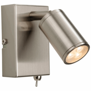 Firstlight Orion LED Wall Light Brushed Steel