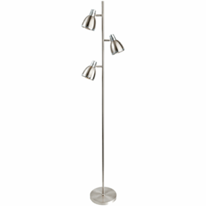 Firstlight Vogue Floor Lamp Brushed Steel
