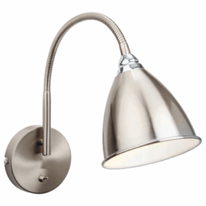 Firstlight Bari Wall Light Brushed Steel