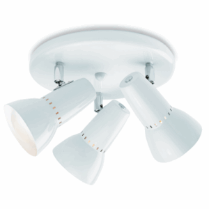 Firstlight Lynx 100 3 Light Flush Ceiling Fitting White