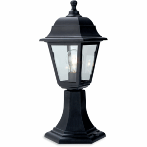Firstlight Oslo Resin Lantern Pillar Black