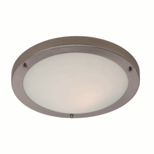 Firstlight Rondo LED Flush Ceiling Fitting / Wall Light Brushed Steel