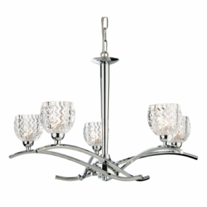 Firstlight Maple 5 Light Fitting Chrome