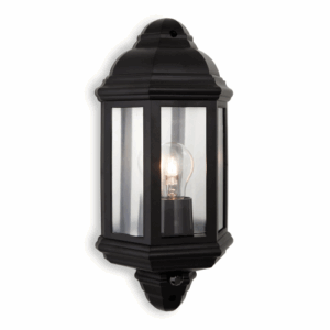 Firstlight Park Resin Wall Light with PIR Black