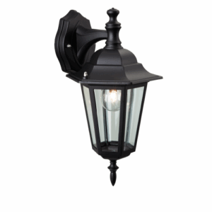 Firstlight 6 Panel Lantern Downlight Black