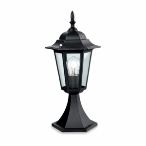 Firstlight 6 Panel Lantern Pillar Black