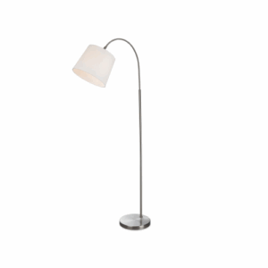 Firstlight Tower Floor Lamp Brushed Steel