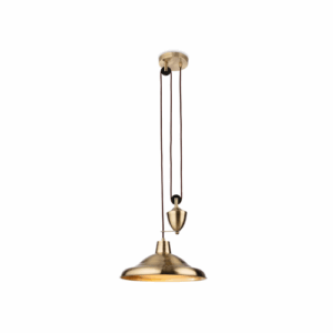 Firstlight Suffolk Rise & Fall Pendant Antique Brass