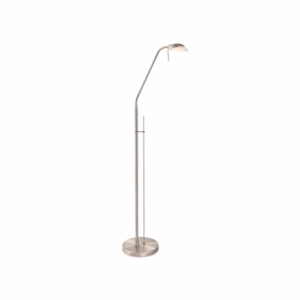 Firstlight Madrid LED Floor Lamp Brushed Steel