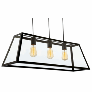 Firstlight Kew 3 Light Pendant Black