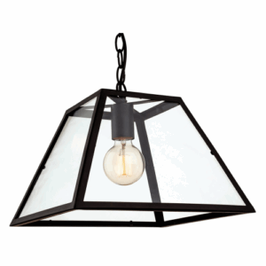 Firstlight Kew 1 Light Pendant Black
