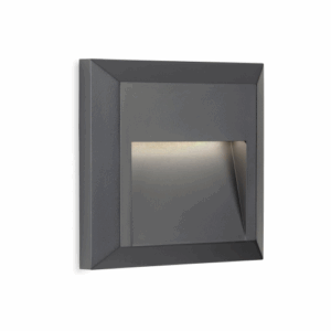 Firstlight Enzo LED Resin Wall & Step Light Square Graphite