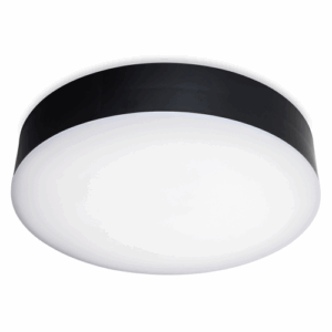 Firstlight Glaze LED Resin Flush Ceiling Fitting Black