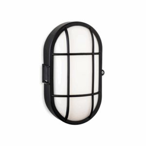 Firstlight Lewis LED Resin Bulkhead Oval Black