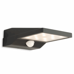 Firstlight Cyrus LED Solar Wall Light with PIR Graphite