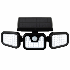 Firstlight Avenue LED Solar Security Wall Light with PIR Black