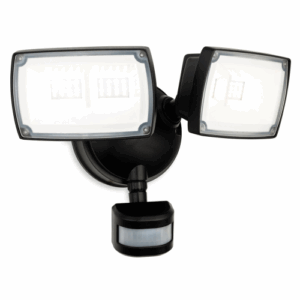 Firstlight Reflex LED Security 2 Light Wall with PIR Black