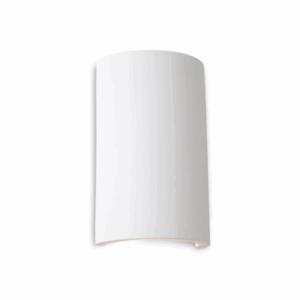 Firstlight Gallery Round Plaster Wall Light White