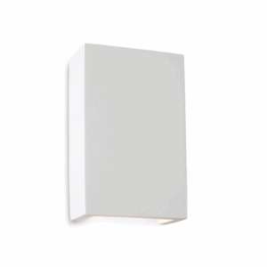 Firstlight Gallery Square Plaster Wall Light White