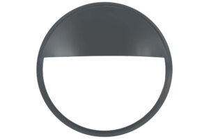 Integral Tough Shell Compact Bulkhead 215Mm Dia Anthracite Grey Circular Eyelid Accessory