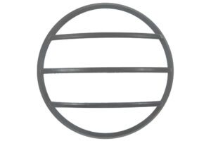 Integral Tough Shell Compact Bulkhead 215Mm Dia Anthracite Grey Circular Louvre Accessory