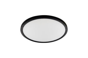 Integral Slim Halo Ceiling/Wall Light 241Mm Dia 15W 1300Lm 2700K Triac Dimmable Black Bezel Led