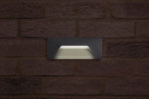 Integral Outdoor Decorative Wall Light Pathlux Brick IP65 150Lm 3W 3000K Down Light Dark Grey