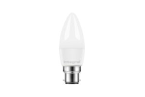 Integral Candle Bulb B22 470Lm 4.9W 2700K Non-Dimm 250 Beam Frosted