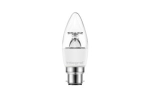 Integral Candle Bulb B22 470Lm 4.9W 2700K Non-Dimm 240 Beam Clear