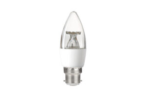 Integral Candle Bulb B22 470Lm 4.9W 4000K Non-Dimm 240 Beam Clear