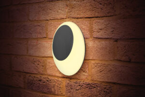 Integral Outdoor Decorative Wall Light Geolux IP65 600Lm 13W 3000K Omni Directional Dark Grey