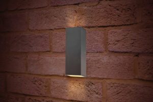 Integral Outdoor Decorative Wall Light Pablo IP54 300Lm 8W 3000K Up/Down Light Dark Grey