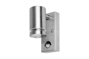 Integral Outdoor Stainless Steel Down Wall Light Pir IP54 1Xgu10 Steel
