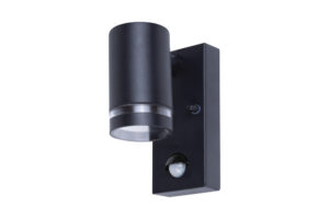 Integral Outdoor Stainless Steel Down Wall Light Pir IP54 1Xgu10 Black