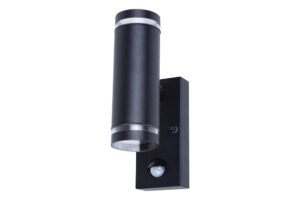 Integral Outdoor Stainless Steel Up And Down Wall Light Pir IP54 2Xgu10 Black