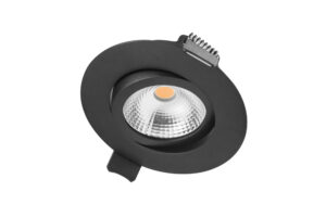 Integral Ultra Slim Tiltable Downlight 65Mm Cutout 6.5W 650Lm 100Lm/W 3000K