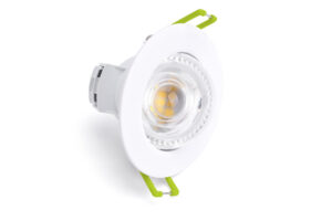Integral Compact Eco Led Downlight IP44 30 Deg Tiltable Dim2Warm/Cct Switch 5.5W 550Lm Dimmable 68Mm Cut Out