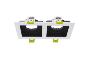 Integral Gimbal Downlight For 2 X Led Gu10 170X90Mm Cutout Front Bulb Entry