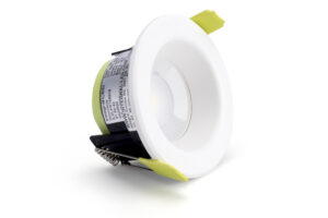 Integral Luxfire Ii Fire Rated Downlight 70Mm Cutout IP65 7W 840Lm Switchable Cct  Beam Dimmable White
