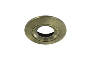 Integral Luxfire Fire Rated Tiltable Downlight Antique Brass Bezel